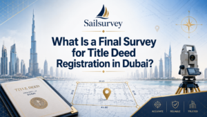 Surveying for title deed registration in Dubai